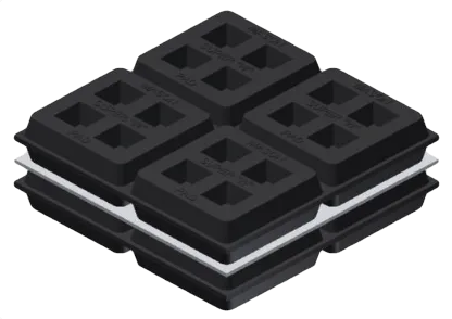 Layered SW Pads with Steel Shims
